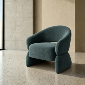 Fotel - niebieski 77x75x73,5 cm | Ixia