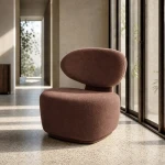 Fotel - brązowy 77x73x79 cm | Ixia