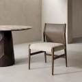 Krzesło metalowe - brązowe-taupe 50x50x81,5 cm | Ixia