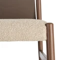 Krzesło metalowe - brązowe-taupe 50x50x81,5 cm | Ixia