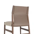Krzesło metalowe - brązowe-taupe 50x50x81,5 cm | Ixia