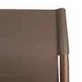 Krzesło metalowe - brązowe-taupe 50x50x81,5 cm | Ixia