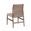 Krzesło metalowe - brązowe-taupe 50x50x81,5 cm | Ixia