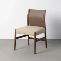 Krzesło metalowe - brązowe-taupe 50x50x81,5 cm | Ixia