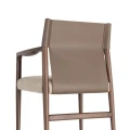 Krzesło z podłokietnikami - brązowe-taupe 50x50x81,5 cm | Ixia