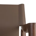 Krzesło z podłokietnikami - brązowe-taupe 50x50x81,5 cm | Ixia