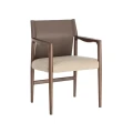 Krzesło z podłokietnikami - brązowe-taupe 50x50x81,5 cm | Ixia