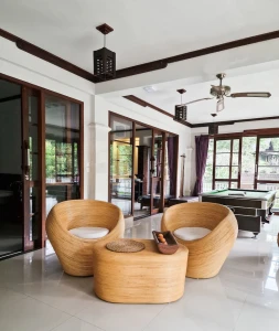 Zestaw rattanowy Tegal 3 owalny - Jasny | Monnarita