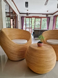Zestaw rattanowy Tegal 4 Jasny | Monnarita 