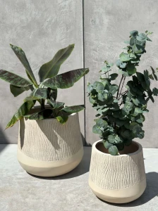 Zestaw doniczek Aletto Sand Edge | Monnarita