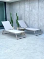 Zestaw leżaków aluminiowych Serene - szampański | Monnarita
