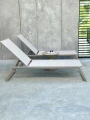 Zestaw leżaków aluminiowych Serene - szampański | Monnarita