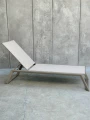 Zestaw leżaków aluminiowych Serene - szampański | Monnarita