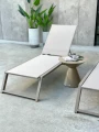 Zestaw leżaków aluminiowych Serene - szampański | Monnarita