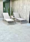 Zestaw leżaków aluminiowych Serene - szampański | Monnarita