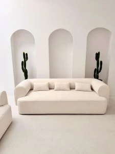 Zestaw sofa 3-os i 2 fotele Belagio - Beżowy | Monnarita