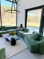 5-częściowa modułowa sofa Amarone Lux - Zielona | Monnarita
