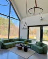 5-częściowa modułowa sofa Amarone Lux - Zielona | Monnarita