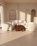 Zestaw sofa 2-os i 2 fotele Amarone Vita - Beżowy | Monnarita