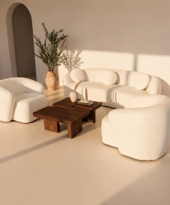 Zestaw sofa 3-os i 2 fotele Amarone Vita - Beżowy | Monnarita