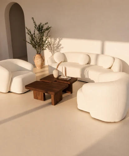 Zestaw sofa 3-os i 2 fotele Amarone Vita - Beżowy | Monnarita