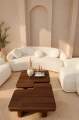 Zestaw sofa 3-os i 2 fotele Amarone Vita - Beżowy | Monnarita