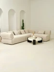 Sofa modułowa trzyczęściowa Milano - kremowa | Monnarita