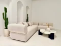Sofa modułowa trzyczęściowa Milano - kremowa | Monnarita