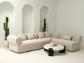 Sofa modułowa trzyczęściowa Milano - kremowa | Monnarita