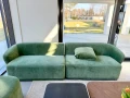 2-częściowa modułowa sofa Amarone Lux - Zielona | Monnarita