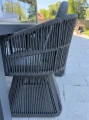 Zestaw ogrodowy stół z 4 krzesłami Serano - szary | Monnarita