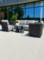Zestaw ogrodowy sofa 3-osobowa i 2 fotele Serano - antracyt | Monnarita