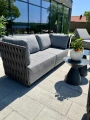 Zestaw ogrodowy sofa 3-osobowa i 2 fotele Serano - antracyt | Monnarita