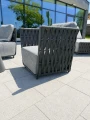 Zestaw ogrodowy sofa 3-osobowa i 2 fotele Serano - antracyt | Monnarita
