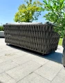 Zestaw ogrodowy sofa 3-osobowa i 2 fotele Serano - antracyt | Monnarita