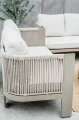 Zestaw ogrodowy sofa 2 i 3-osobowa, 2 fotele i stolik Leone - szampański | Monnarita