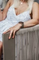 Zestaw ogrodowy sofa 2 i 3-osobowa, 2 fotele i stolik Leone - szampański | Monnarita