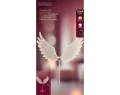 Skrzydła anioła na podstawie 1064 LED 210 cm