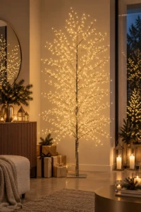 Drzewo 180cm modrzew ośnieżony 600 LED