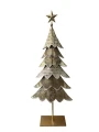 Choinka metalowa 118cm złota duża