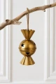 Cukierek metalowy dzwonek złoty średni