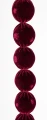 Girlanda z bombek 6cm burgund welur