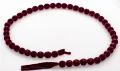 Girlanda z bombek 6cm burgund welur