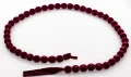 Girlanda z bombek 4cm burgund welur