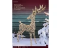 Renifer metalizowany złoty 130 cm – 960 LED