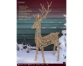 Renifer metalizowany LED 270 cm – złoty, 5200 LED