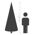 Choinka sztuczna Grandis fir zielona 270cm fi 172cm