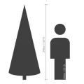 Choinka sztuczna Grandis fir zielona 240cm fi 162cm