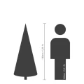 Choinka sztuczna Grandis fir zielona 180cm fi 132cm