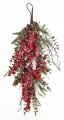 Girlanda 70 cm z czerwonymi owocami mix gałązek